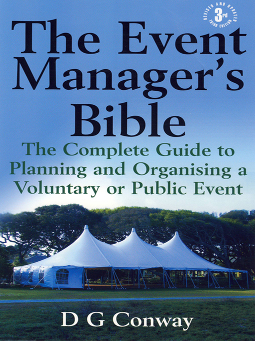 Title details for The Event Manager's Bible by D.G. Conway - Wait list